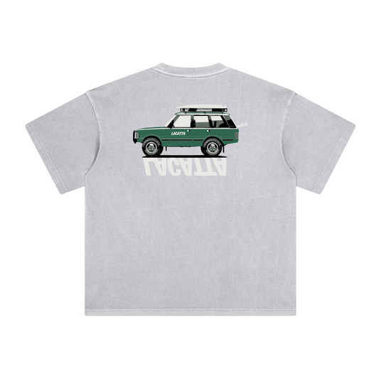 LIGHT GREY VINTAGE ROVER TEE