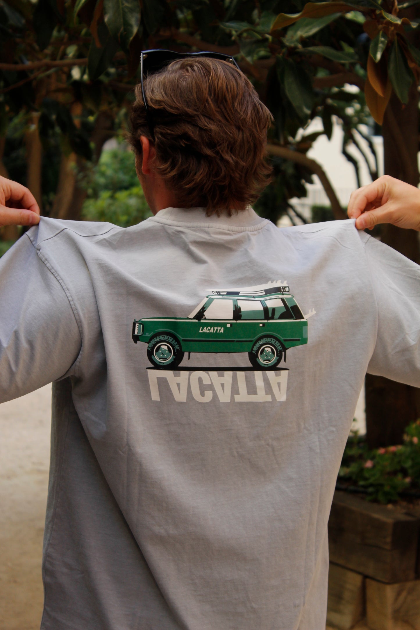 LIGHT GREY VINTAGE ROVER TEE